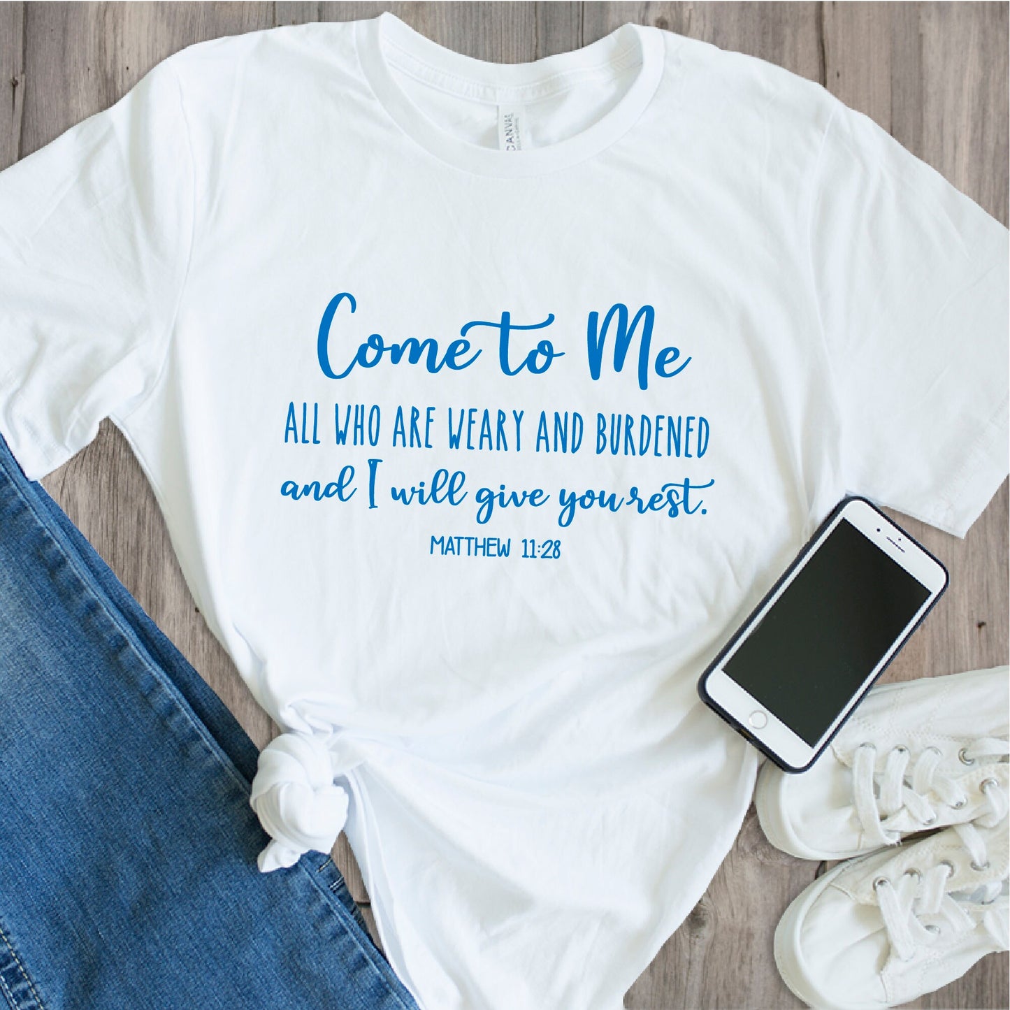 Come To Me All Who Are Weary Matthew 11:28 SVG