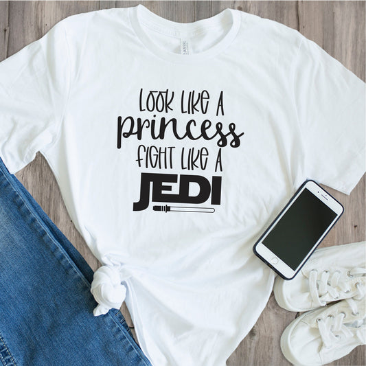 Look Like A Princess Fight Like A Jedi SVG