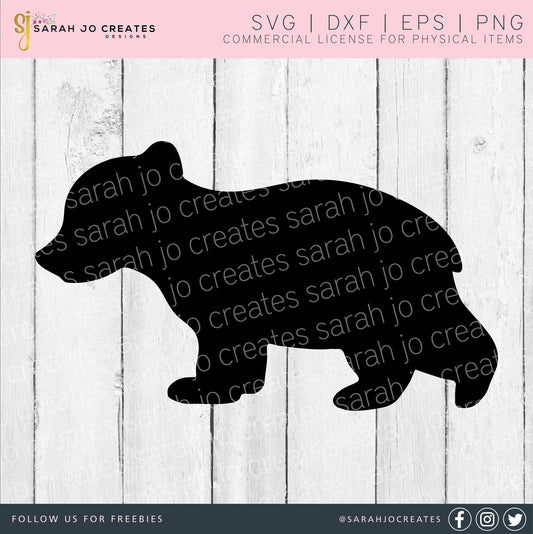 Bear Cub SVG