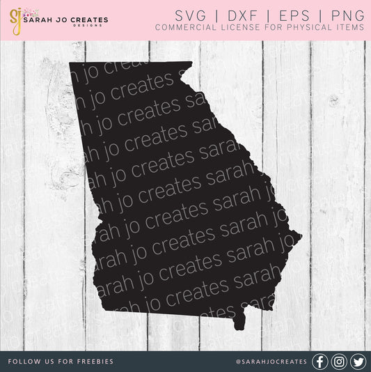 Georgia Silhouette SVG