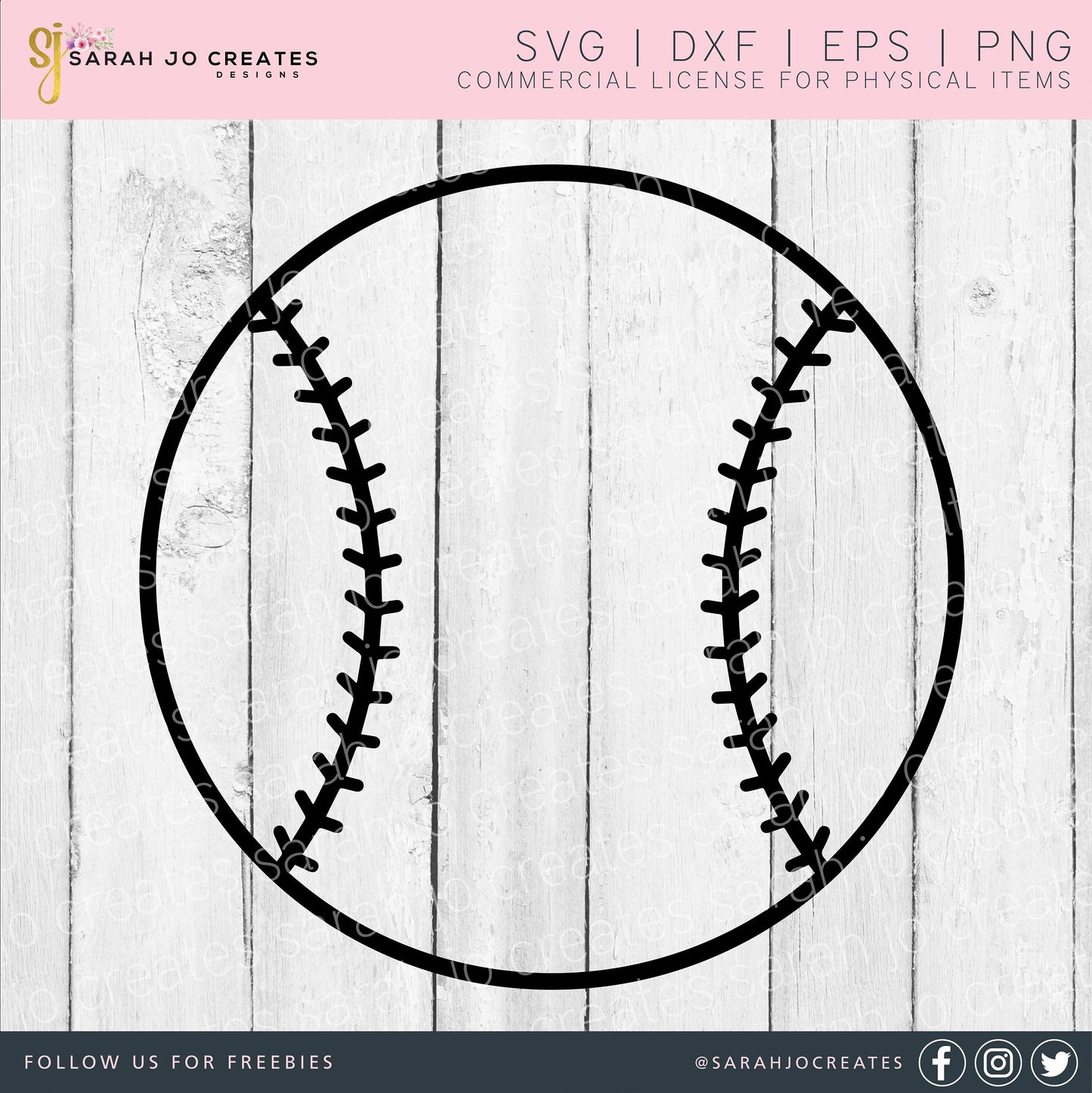 Baseball Outline SVG