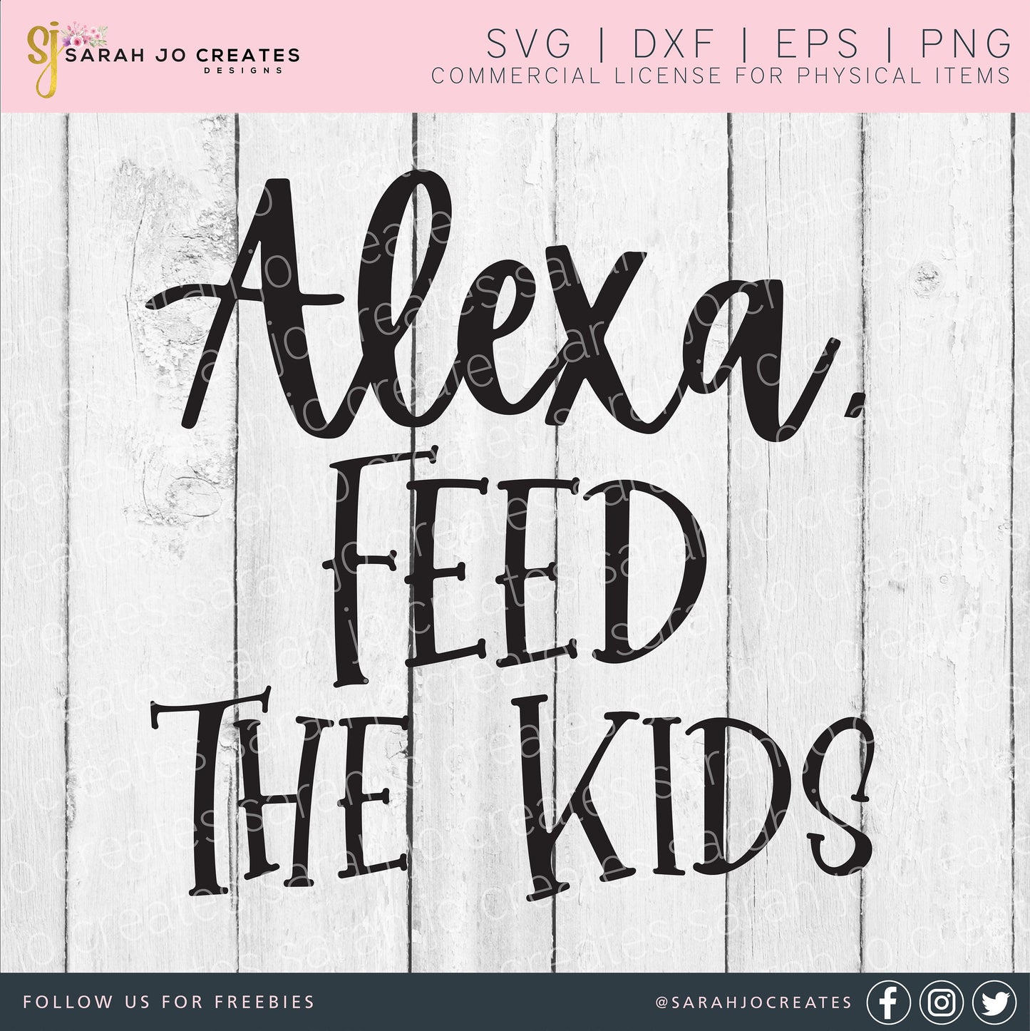 Alexa Feed The Kids SVG