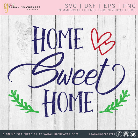 Home Sweet Home Flourish SVG