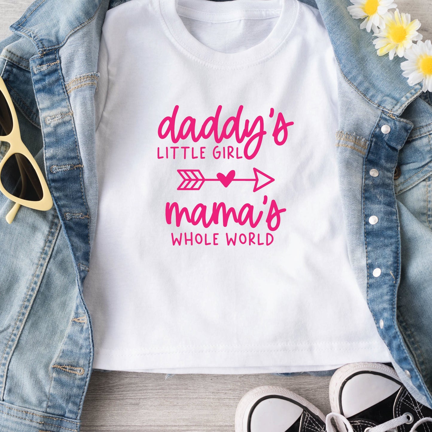 Daddy's Little Girl Mama's Whole World SVG