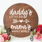 Daddy's Little Girl Mama's Whole World SVG