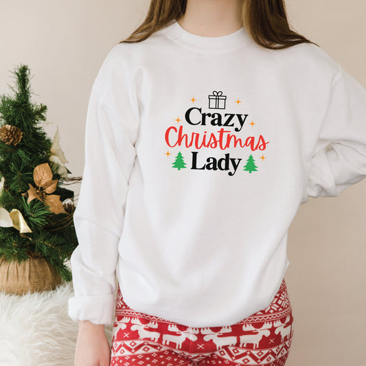 Crazy Christmas Lady SVG