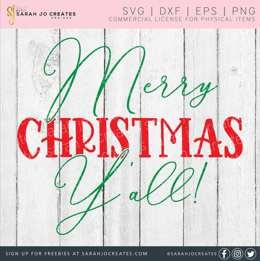 Merry Christmas Y'all SVG