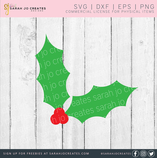 Holly Leaves SVG