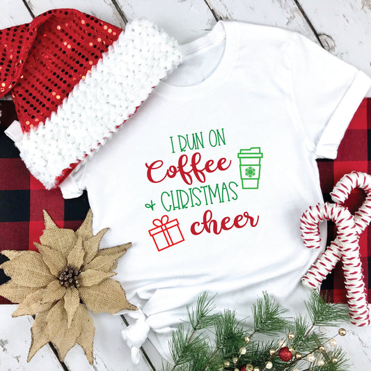 I Run On Coffee and Christmas Cheer SVG