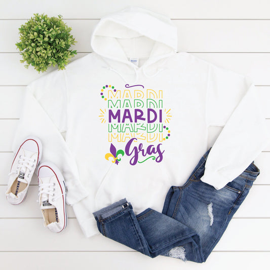 Mardi Gras Stacked SVG