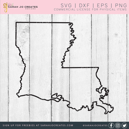 Louisiana Outline SVG