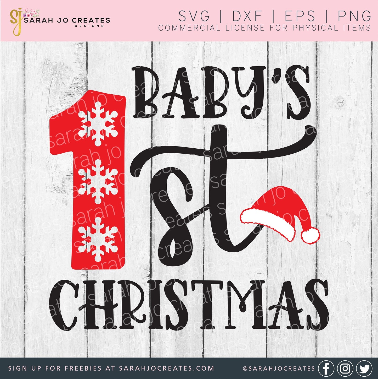 Baby's 1st Christmas SVG