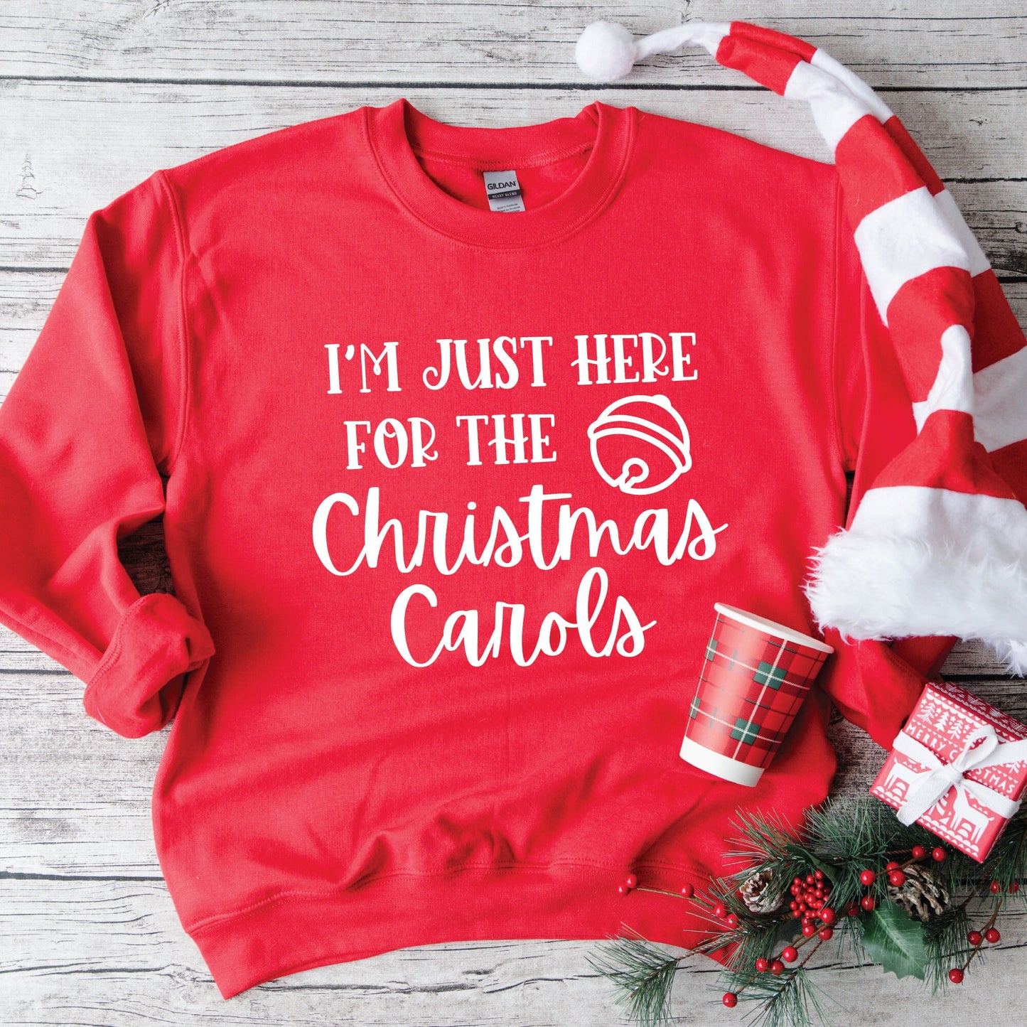 I'm Just Here For The Christmas Carols SVG