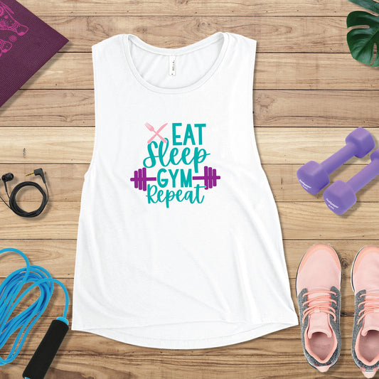 Eat Sleep Gym Repeat SVG