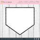 Baseball Home Plate Outline SVG