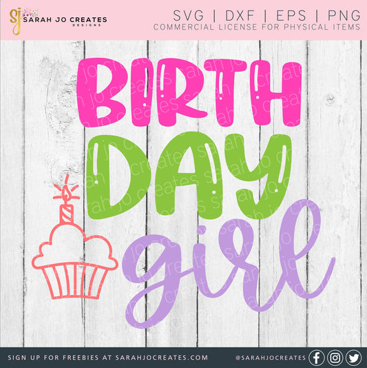 Birthday Girl SVG