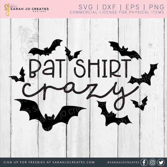 Bat Shirt Crazy SVG